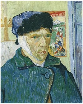 Van Gogh selfportrait-bandaged